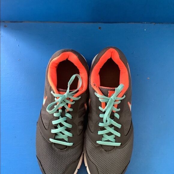 Nike Womens Downshifter Grey Blue Running Shoes - Picture 3 of 10